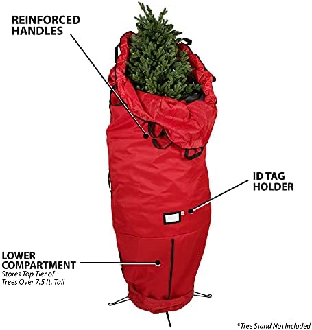 Upright Christmas Tree Storage Bag, Fits Up to 9 Ft Tall Trees - Image 3