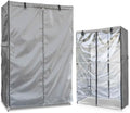 okcool Waterproof Shelf Cover, Wire Shelf Cover with Zipper & Clear View Panel (Grey,42" Wx18 Dx72.5 H Shelves) by Okcool