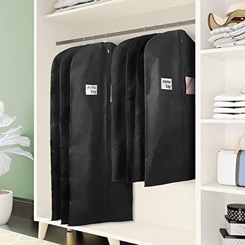 KEEGH 60 in Garment Bags for Hanging Clothes (Set of 10) Black - Image 6