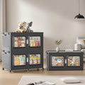 BROVIEW 900 Qt/225 Gal Stackable Storage Bins with Lids, 3 Pack, Black by BROVIEW-EnjoytheArtofLife