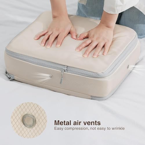 DIMJ Clothes Storage Bag 6 Pack, 19L Compression Storage Bags for Blanket, Sweater, Jacket, Closet, Sheet Storage Organizer with Window Handle, Compression Packing Cubes Space Saver Bags with Zipper - Image 5