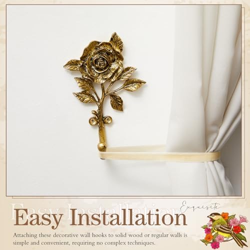 4 Pack Vintage Bird Hooks for Wall Decorative Hooks,5.8 to 6.5 in - Image 6