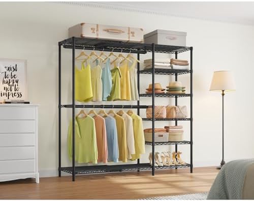 VIPEK X2 Plus Expandable Heavy Duty Clothes Rack, Closet System Black - Image 3