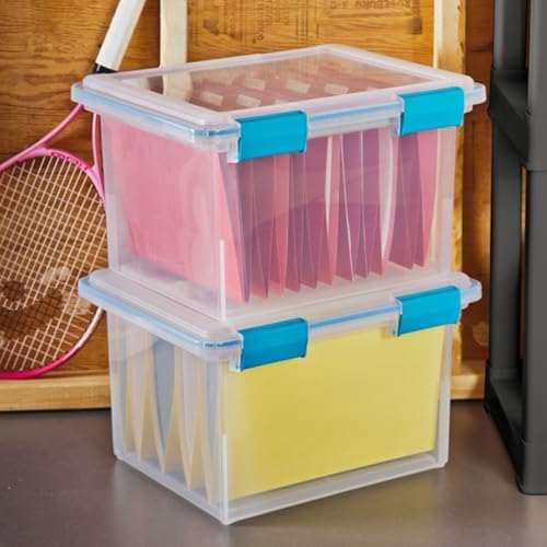 Sterilite Gasket Storage Box with Lids for Home & Office, 32 Quart, 8-Pack - Image 6