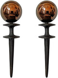 Lulu Decor, Garden Copper Gazing Ball Hose Guide, Set of 2 Strong and Decorative Hose Guide that Protects Your Plants and Provides Elegance to Your Garden by LuluDecor