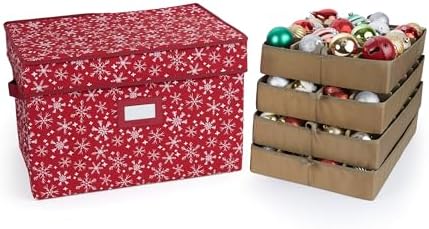 Covermates Adjustable Ornament Storage Box, 19.25" W x 13" D x 12.5" H by Covermates