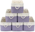 15x11x10 In Foldable Fabric Large Storage Bins with Handle 6 Pack by VQRTEXAStorageBasket