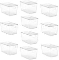 Vtopmart 10 Pack Clear Stackable Storage Bins with Lids and Handles, XLarge by Vtopmart
