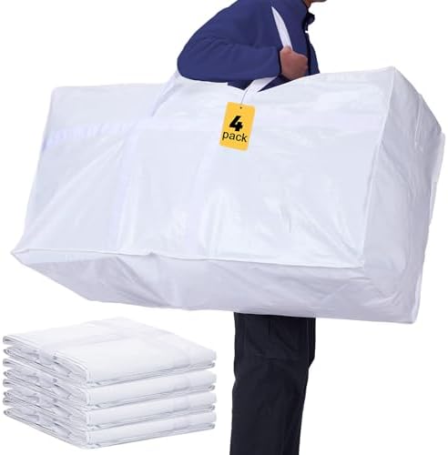 4 Pcs 66 Gallon Extra Large Moving Bags Heavy Duty Storage Bag - Image 2