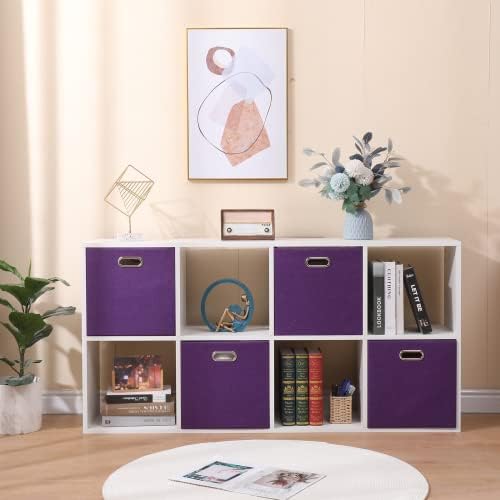 13x13x13 Inch Foldable Cube Storage Bins with Metal Handles, 4 Pack - Image 6