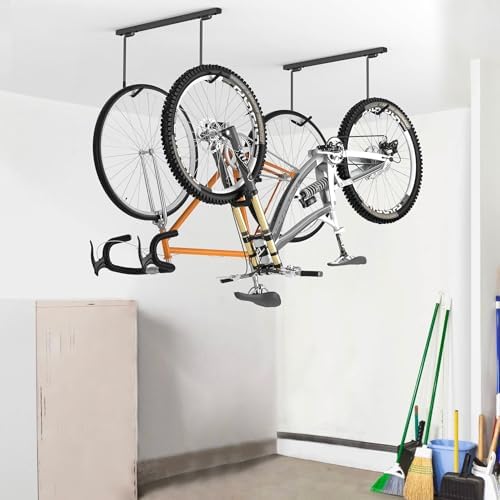 WALMANN Ceiling Mounted Bike Rack for Garage, Ceiling Bike Storage - Image 2
