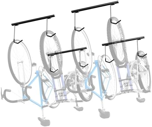 WALMANN Ceiling Mounted Bike Rack for Garage, Ceiling Bike Storage by WALMANN
