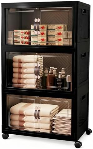Collapsible Storage Bins with Lids&Wheels-192QT(48Gal) by Unknown