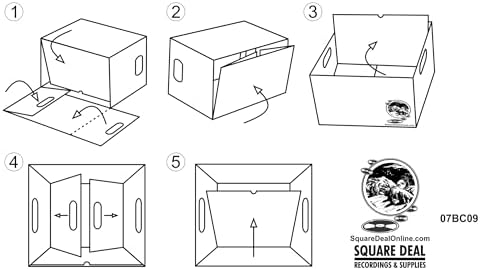 Durable Set of 20 - 7 inch Vinyl Record Storage Boxes - Sturdy Cardboard Construction with Removable Lid - Holds Up to 200 Records Each - Built Tough for Long-Term, Secure Archival Storage - #07BC09 - Image 7