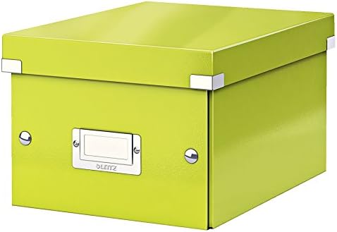 Leitz A5 Storage Box, Click and Store Range 60430001 - Small, Green Storage Box A5 by Leitz