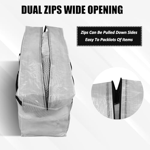 4 Pcs 66 Gallon Extra Large Moving Bags Heavy Duty Storage Bag - Image 6