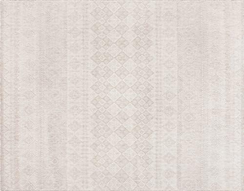 Gertmenian Indoor Outdoor Area Rug, Classic Flatweave, Moroccan Collection II, Stain & UV Resistant Carpet, Deck, Patio & Mudroom, 6x9 Medium, Vintage Brown Tan Distressed Classic Tribal, 19505 by Gertmenian