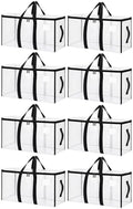 Songrey Extra Large Heavy Duty Moving Bags, 8 Pack, Clear by Unknown