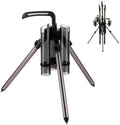 Gisafai Fishing Rod Carrier Surf Fishing Holder Foldable Pole Holder Stand 3 Rod Portable Vertical Beach Pole Storage Freestanding Rack for Fisherman Garage Home Outdoor by Gisafai