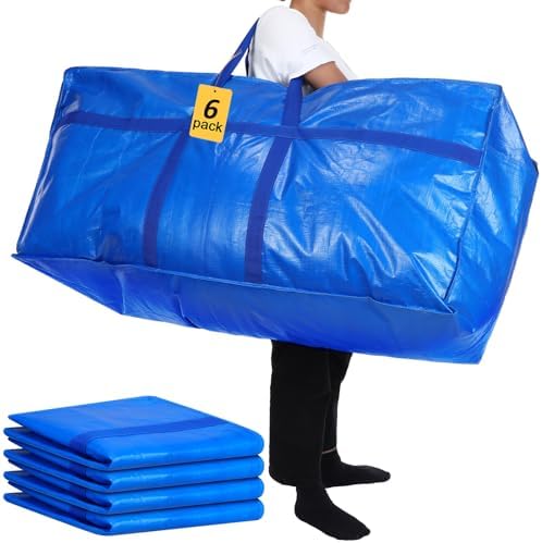 4 Pcs 66 Gallon Extra Large Moving Bags Heavy Duty Storage Bag - Image 2