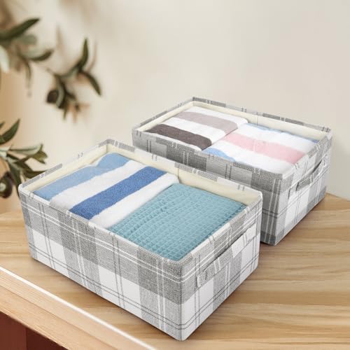ANMINY Fabric Storage Bins Baskets, 20 x 14 Inch 4 Pack, Washable, Foldable - Image 7