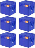 TICONN 6 Pack Extra Large Moving Bags with Zippers & Carrying Handles, Heavy-Duty Storage Tote Moving Boxes for Space Saving (6 PK, 75 Gallon) by TICONN