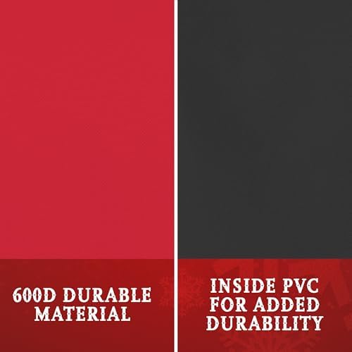 HOLDN’ STORAGE Premium Christmas Light Storage Bag – Heavy Duty Tear Proof 600D/Inside PVC Material with Reinforced Handles - 3 Reels Stores up to 375 Ft of Mini Tree Lights & Extension Cords Red - Image 6
