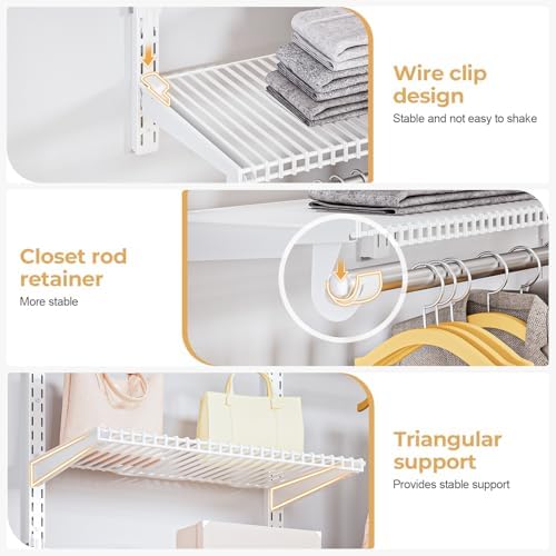 Sturdy Closet Organizer System: 8.7 Ft. Custom Metal Wire Shelving - Image 2