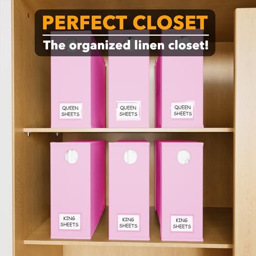 SpaceAid 6 Pack Bed Sheet Organizers and Storage, Foldable Sheet Organizer with Window for Linen Closet, Set Folder Keeper for Queen & King Size Bedding Storage (Pink) - Image 5