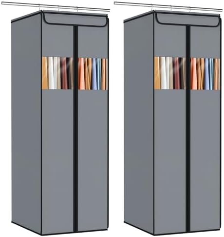 Zilink Garment Bags for Hanging Clothes Hanging Storage Bags 54 in, 2 Pack by Zilink