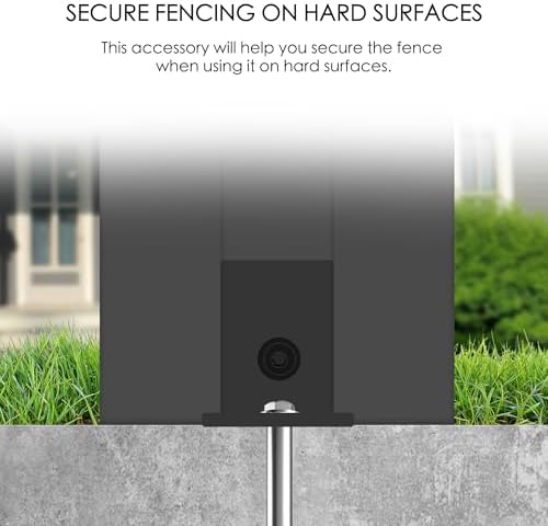 Kozyard 50" W x 48" H Privacy Screens Fence Panel Specifically for Hard Surfaces, Aluminum Post, Air Conditioner Fence Panels, Pool Equipment Enclosure, Trash Can Screens Fence with Anchored Base - Image 5