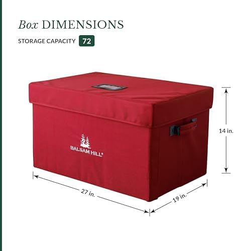 Balsam Hill Bauble Storage Bag - 72-Piece Christmas Ornament Storage Box with Drawer-Style Trays for Christmas Tree Ornaments Organization - Image 5
