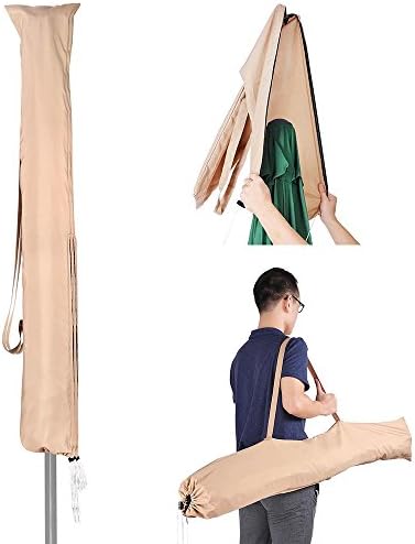 Yescom Patio Umbrella Protective Weatherproof 180gsm Polyester Cover Bag - Image 3