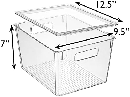 ClearSpace Storage Bin with Lid, Pantry & Desk Organizer, XL, 8 Pack - Image 6