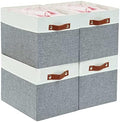 DECOMOMO Kallax Storage Cubes, Storage Baskets for Shelves 4-Pack by DECOMOMO