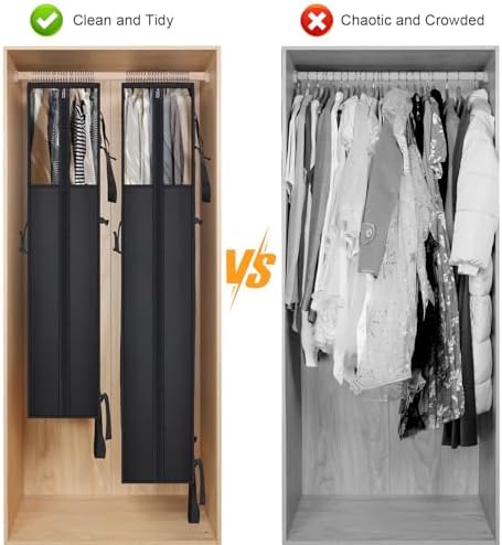 Univivi Garment Bag for Moving, Heavy Duty Suit Bag, 60 Inch, Set of 2 - Image 4