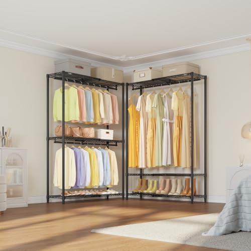 VIPEK X1 Max Expandable Clothes Rack, 7ft Extra Tall Closet System, Black - Image 6