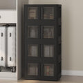 FLEXIMOUNTS 150 QT Stackable Plastic Storage Bins With Lids, Black by FLEXIMOUNTS