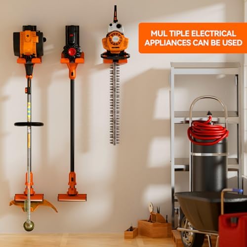 JNIHEEP Garage Organizer Trimmer Rack,Garden Power Tool Hanger,4Pack,Orange - Image 4