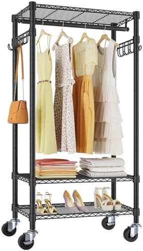 VIPEK R3 Medium Rolling Clothing Rack for Hanging Clothes Portable Closet by VIPEK