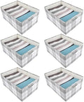 ANMINY Fabric Storage Bins Baskets, 20 x 14 Inch 6 Pack, Washable, Foldable by ANMINY