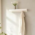 Coat Rack Wall Mount, 2-in-1 Wall Floating Shelf with 6 Hidden Coat Hooks by Unknown