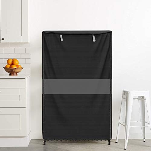 Wire Shelf Cover Dustproof Heavy Duty 600D Storage Rack Cover 48x24x72 - Image 2