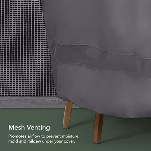 Covermates Elite Rect. Table Cover – 300D Polyester, 60Wx36Dx25H, Charcoal - Image 5