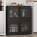 FLEXIMOUNTS 152 QT Stackable Plastic Storage Bins With Lids, Black by FLEXIMOUNTS