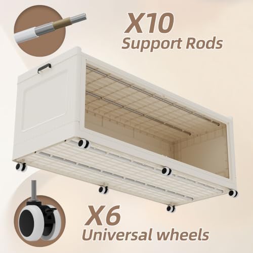 SAILUN 320Gal Extra Large Stackable Storage Bins with a Lid,White,4Pack - Image 5