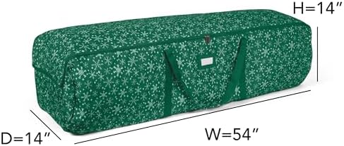 Covermates Christmas Tree Storage Bag, Green Snowflake - Image 3