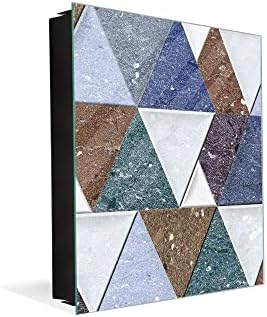 Concept Crystal 50 Keys Cabinet with Decorative Front Panel and Glass White Board KN06: Textures and Tiles 2 Series by ConceptCrystal