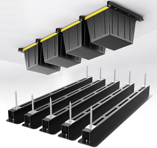 EVERHANGER Ceiling Storage Rack, Heavy Duty Overhead Garage Storage Rack by ToolStorageOrganizer