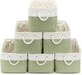 15x11x10 In Foldable Fabric Large Storage Bins with Handle 6 Pack by VQRTEXAStorageBasket